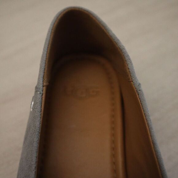 UGG 1128414 Women's Sz 5 Gray Arroyo Suede Janaya Collapsible Loafer $90 - Picture 9 of 10